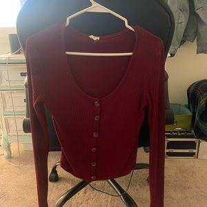 Garagr Red Crop Top